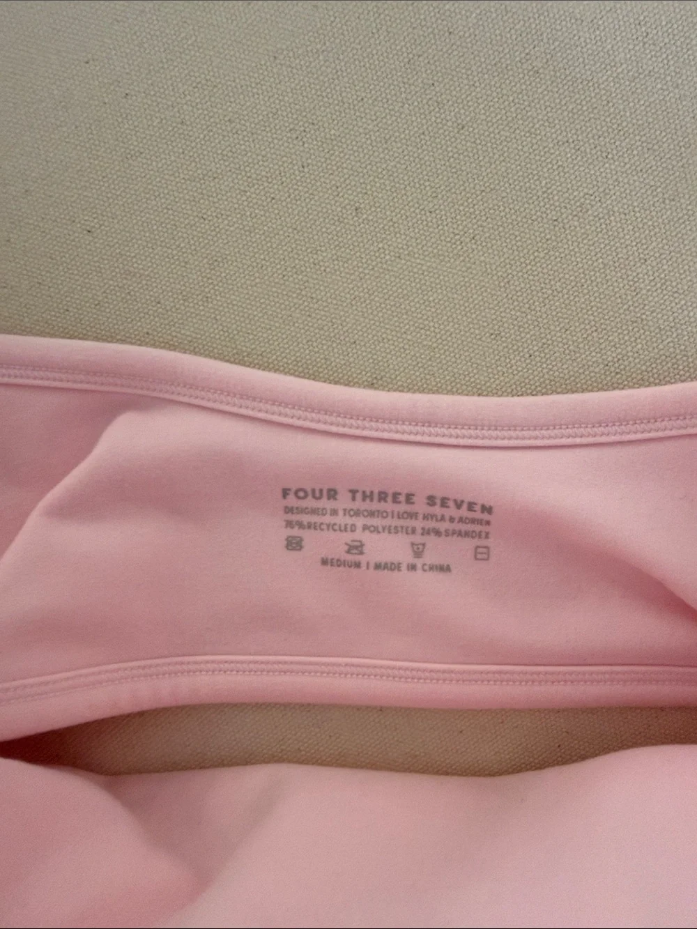The Micro Bra in Powder Pink 437